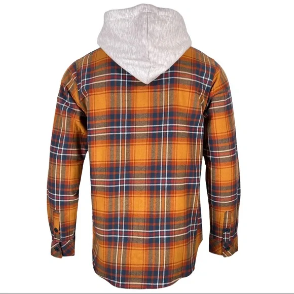 Howitzer Style Men's Button Down Hoodie Flannel Mag Military Grunt MFG - Picture 3 of 10